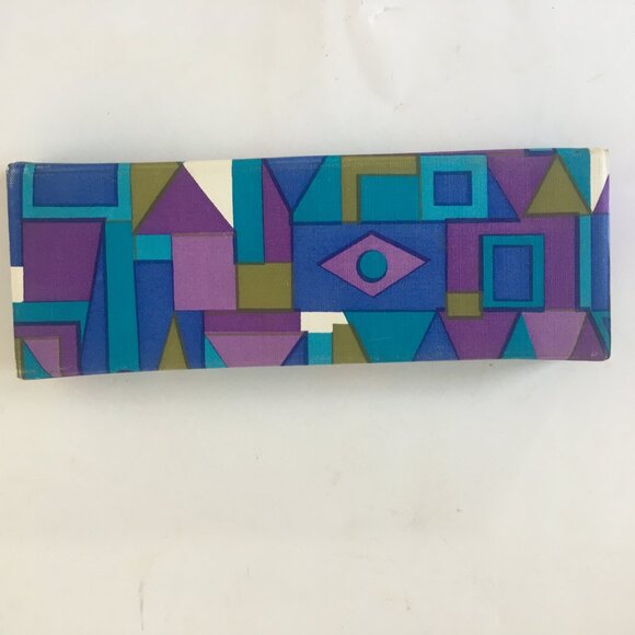 Symphony Mirror Window Rigid Box MAKEUP COSMETIC Hard Travel Case Purple MCM - Picture 8 of 12